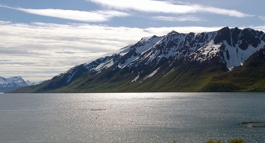 Merd, mær, oppdrettslokalitet i Kvæfjorden, eies av Nordlaks. Foto: GEIR BJØRN NILSEN