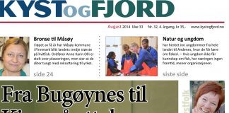 Faksimile av Kyst og Fjord, august 2014.