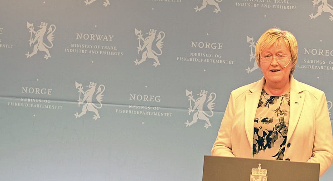 Fiskeriminister Elisabeth Aspaker. Foto: GARD LEHNE BORCH MICHALSEN