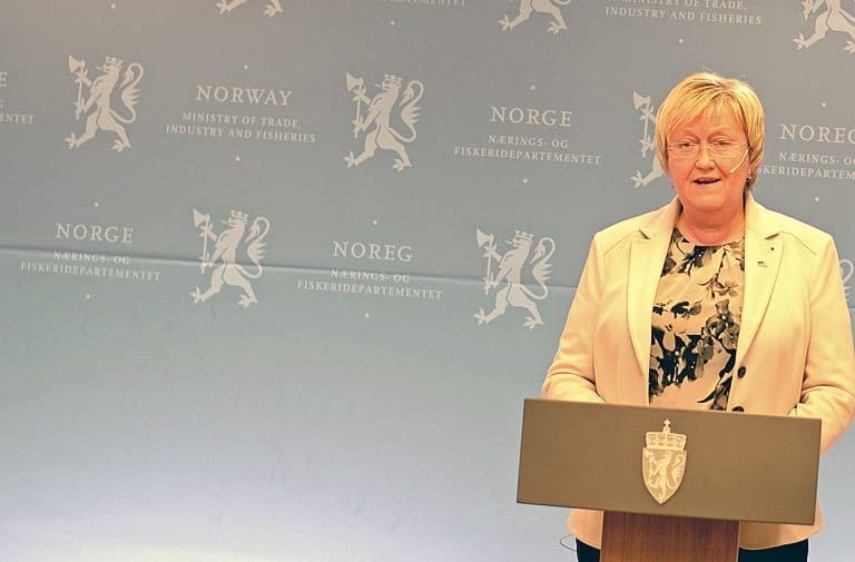Fiskeriminister Elisabeth Aspaker. Foto: GARD LEHNE BORCH MICHALSEN