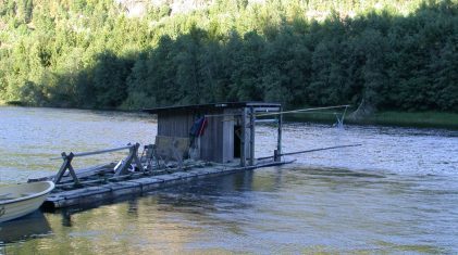 Numedalslågen.-flåtafiske.-gammel-tradisjon.-foto.-Ingar-Aasestad