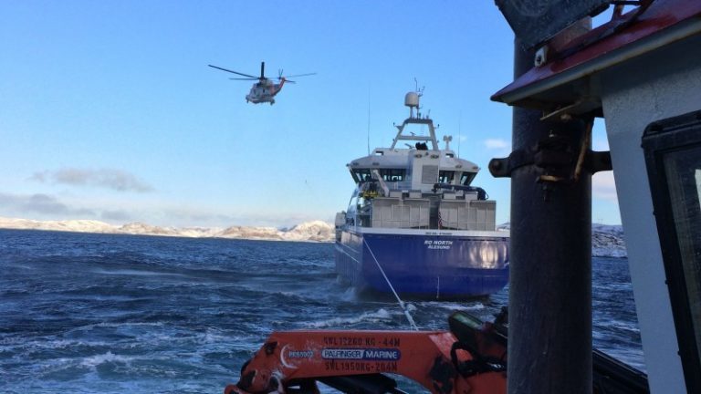 Her slepes &laquo;Ro North&raquo; av grunnen