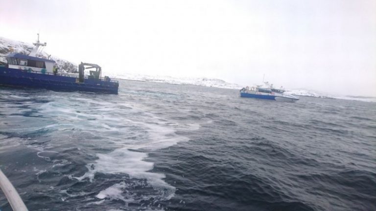 Dykkerfartøy gikk på grunn i Frøyfjorden
