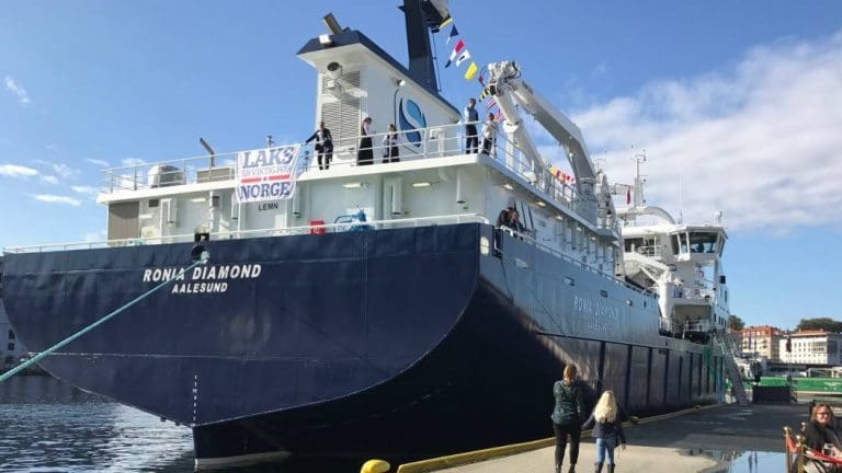 Ble døpt i september, i dag gikk brønnbåten fra Sølvtrans på grunn