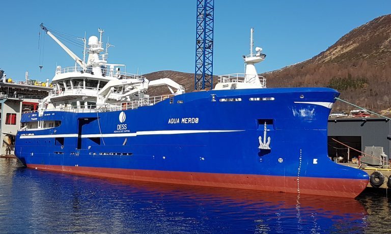 Bløggebåten &laquo;Aqua Merdø&raquo; overlevert DESS Aquaculture