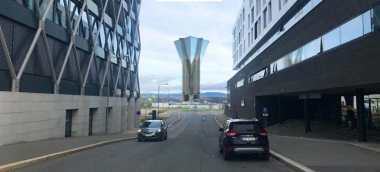 Denne er over 100 meter høyere enn Røkkes skyskraper. Under gigantbygget skal det legges laksemerder