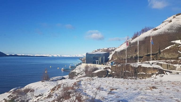 Onsdag åpnet Arctic Salmon Center dørene for de første gjestene: – Fantastisk beliggenhet