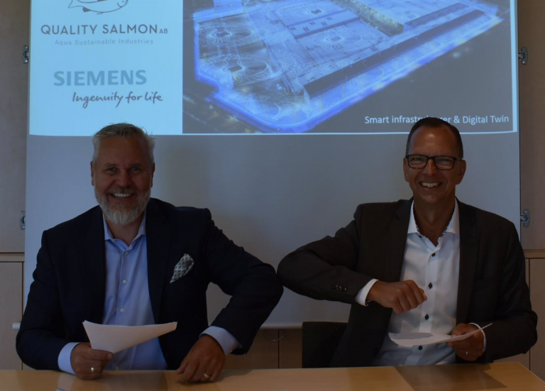 Siemens og Quality Salmon inngår samarbeid om Europas største landbaserte lakseanlegg