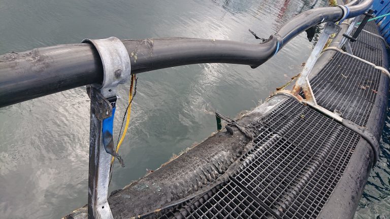 Notvaskerobot begynte å brenne på Lerøy-lokalitet