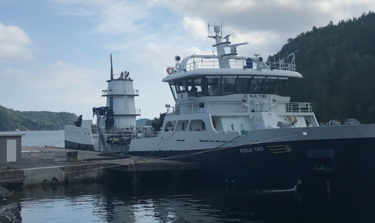 Den første fisken er levert fra Fossing Storsmolt