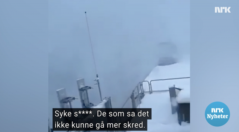 Dramatisk video: – Åh, satan, enda et skred!