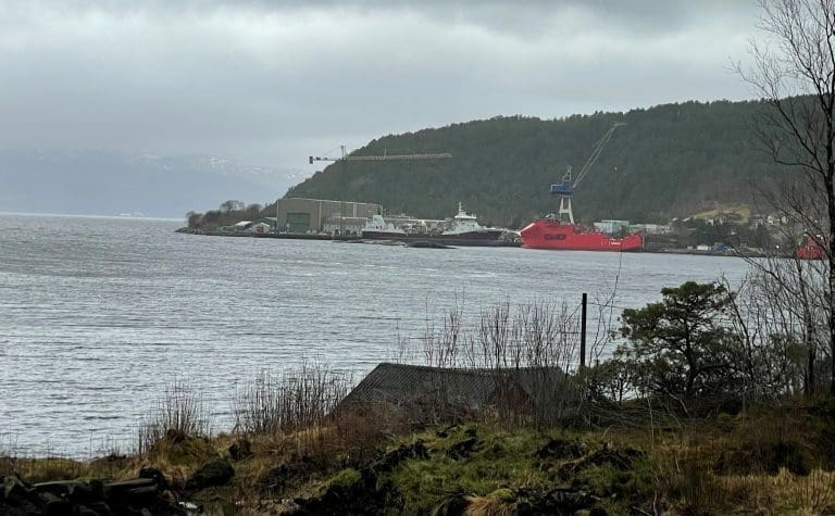 Her utrustes den 85 meter lange “Kristiansund”