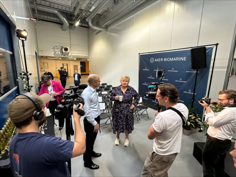 Erna Solberg åpnet ny krillfabrikk