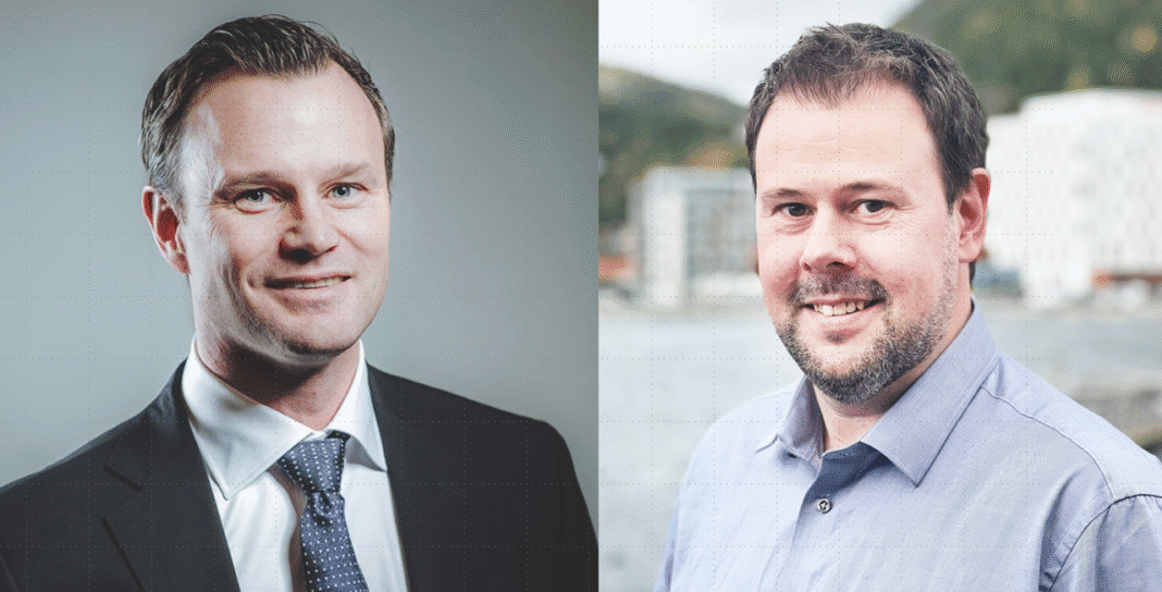 Simen Landmark (venstre)_Hans Jørgen Sandnes (høyre)_fotograf for Sandnes-bilde er Karl Erik Hovik Aune_Namdal Ressurs AS