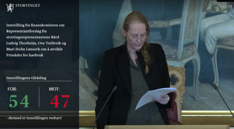Stortinget vedtok å avvikle Normprisrådet
