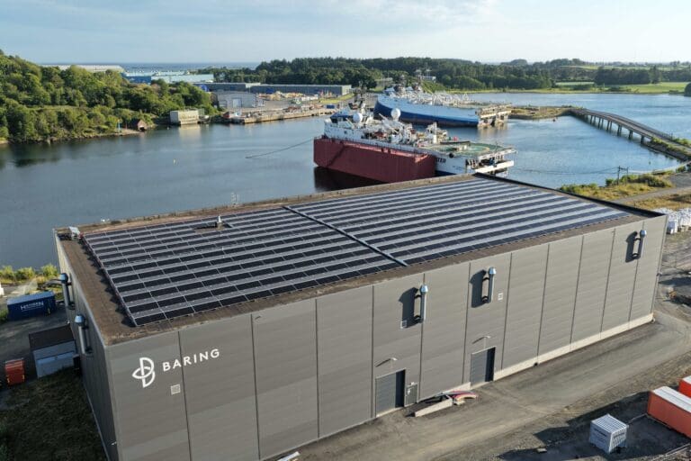 Solkraft blir en del av energiløsningen hos Baring